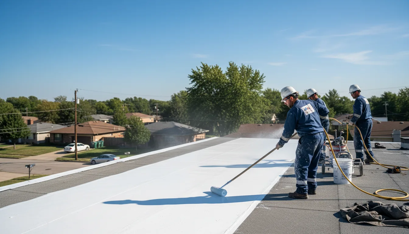 Commercial roof coating in Des Plaines, IL near me